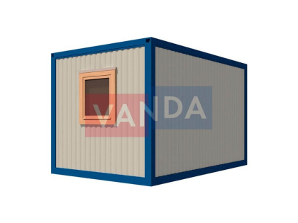Блок контейнер металлический 4,0 x 2,4 - Вагонка деревянная